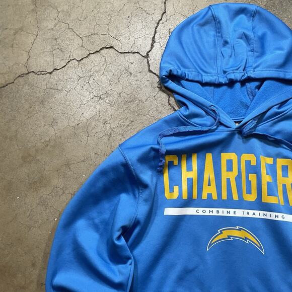 NEW ERA Men's Blue/ Yellow La Chargers Pullover Hoodie Size M - Picture 3 of 7